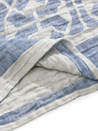 Linen mix Blanket Sabine Blue