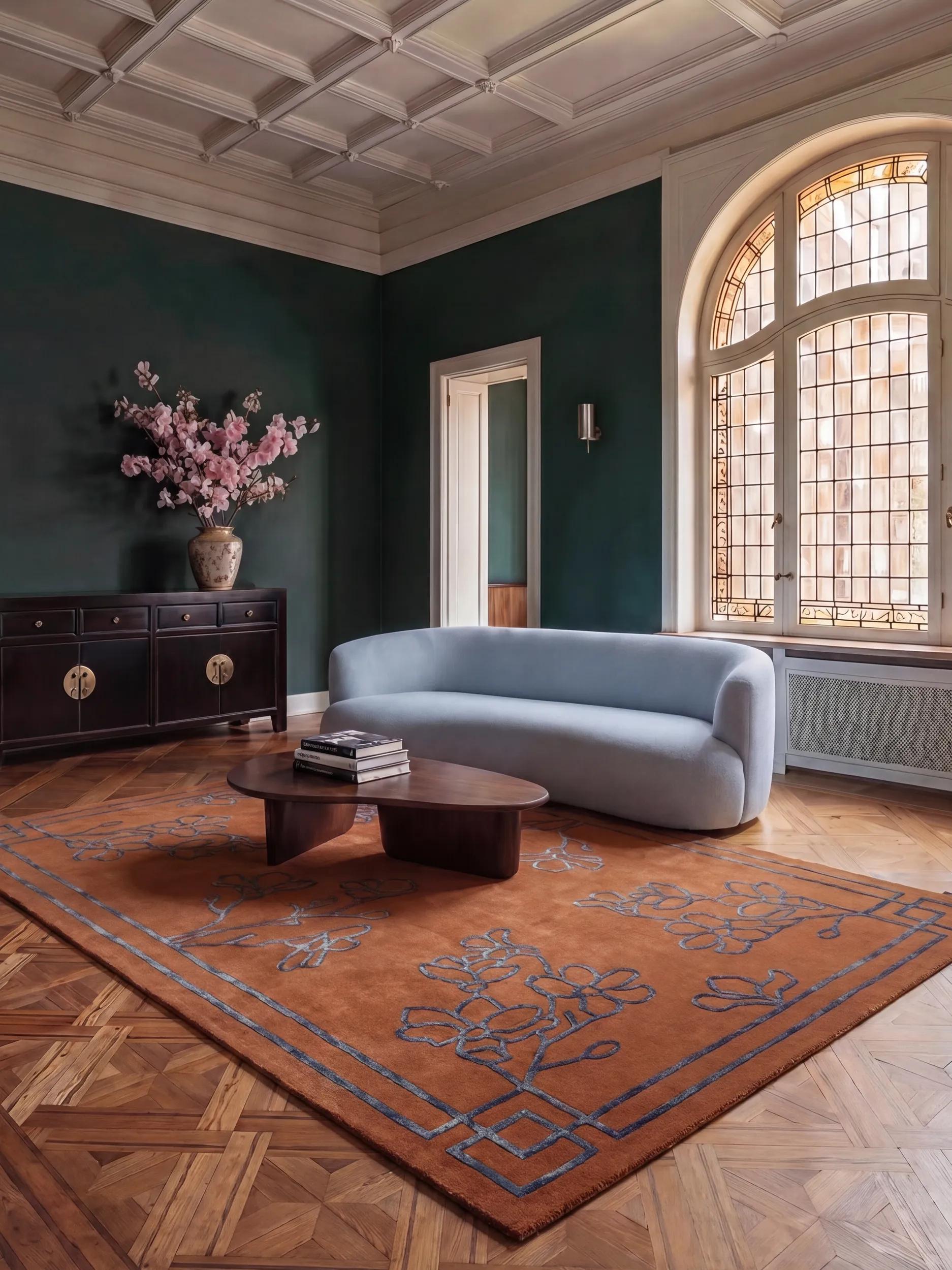 Wool Rug Sakura Red