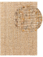 Jute Rug Sam natural/yellow