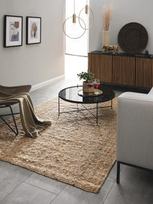 Jute Rug Sam natural/yellow