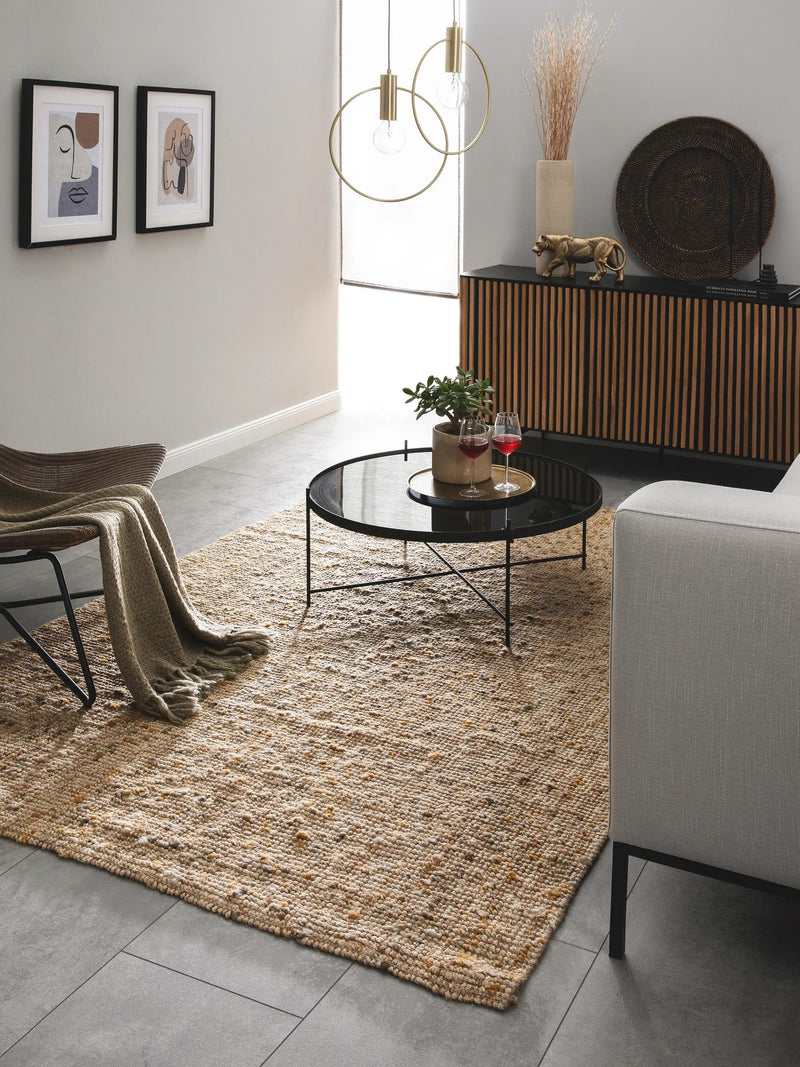 Jute Rug Sam natural/yellow