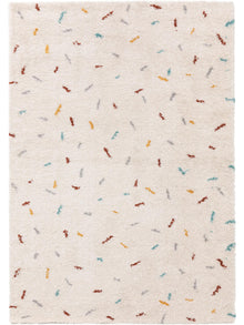 Shaggy rug Selma Beige/Multicolour