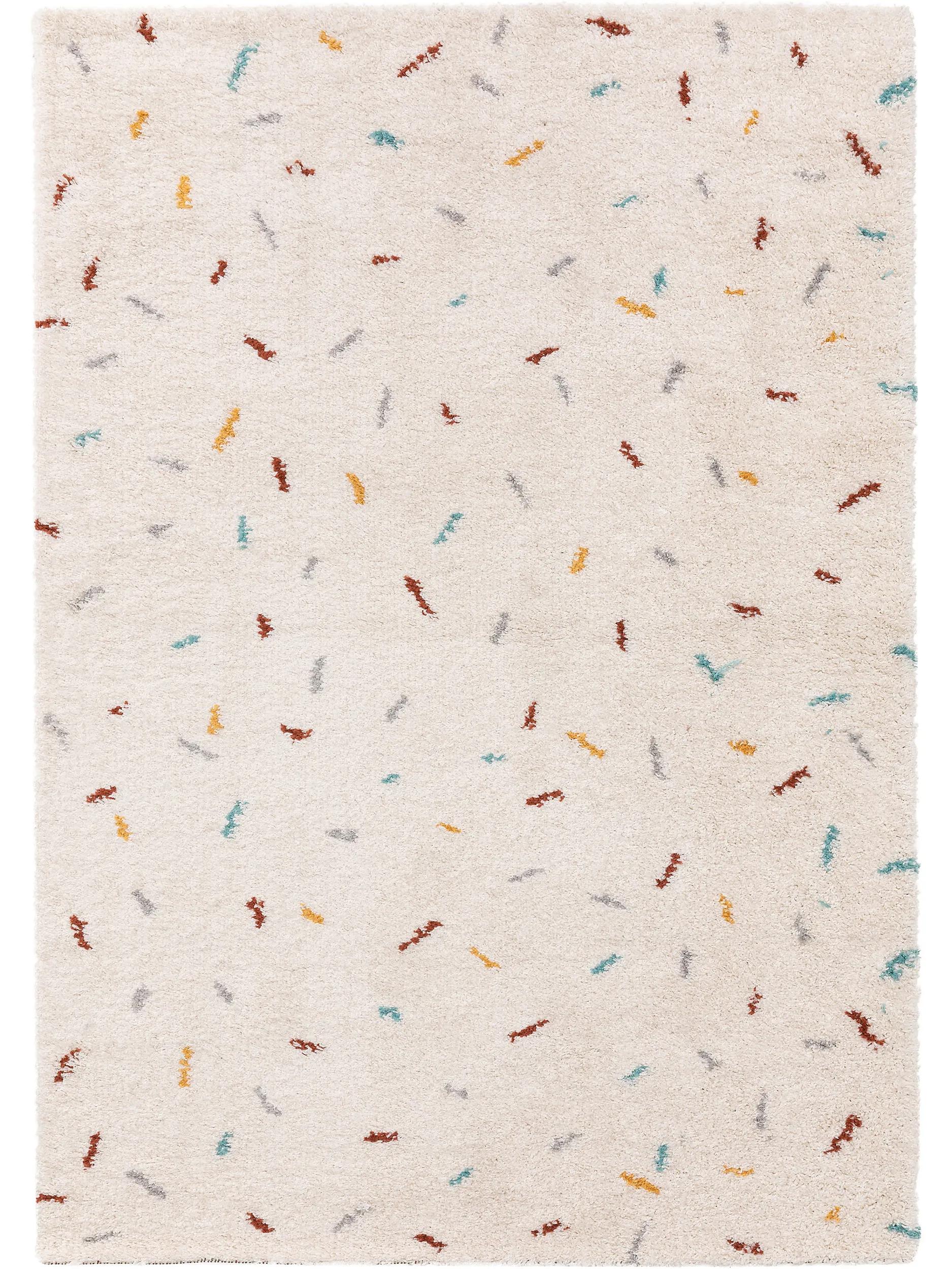 Shaggy rug Selma Beige/Multicolour