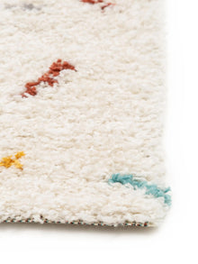 Shaggy rug Selma Beige/Multicolour