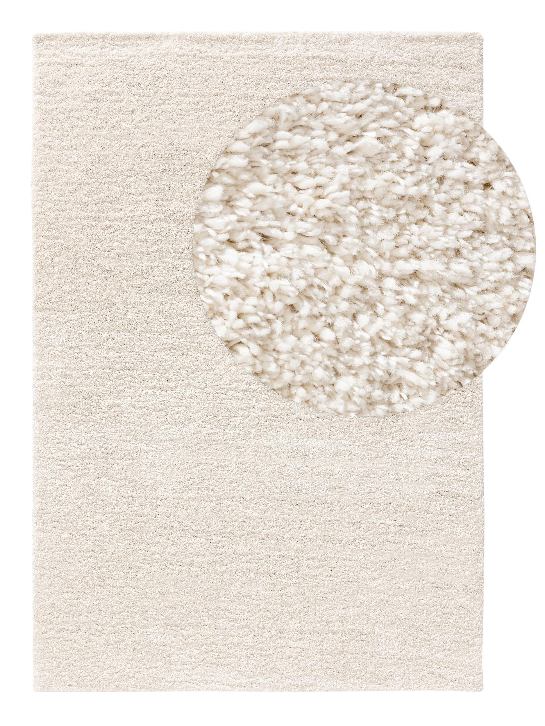 Tapis Shaggy Lavable Sera Crème