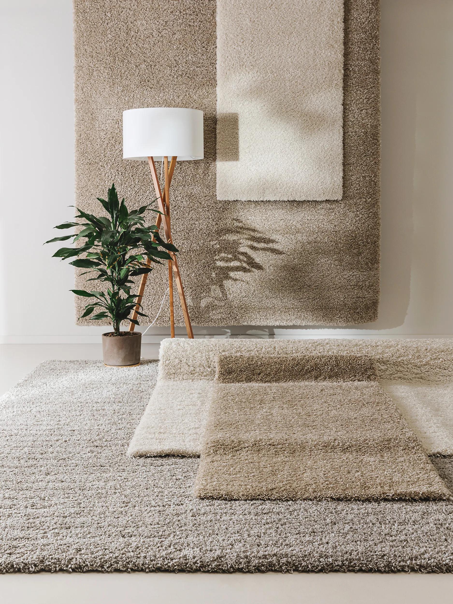 Tapis Shaggy Lavable Sera Crème