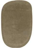 Wool Rug Shape Light Green