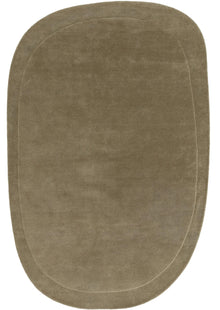 Wool Rug Shape Light Green