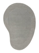 Alfombra de lana forma gris