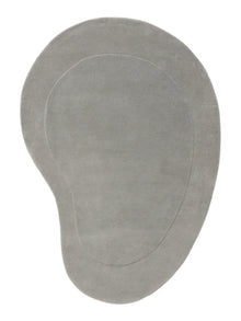 Alfombra de lana forma gris