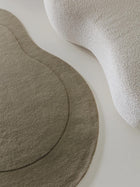 Wool Rug Shape Light Green