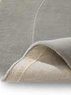 Alfombra de lana forma gris