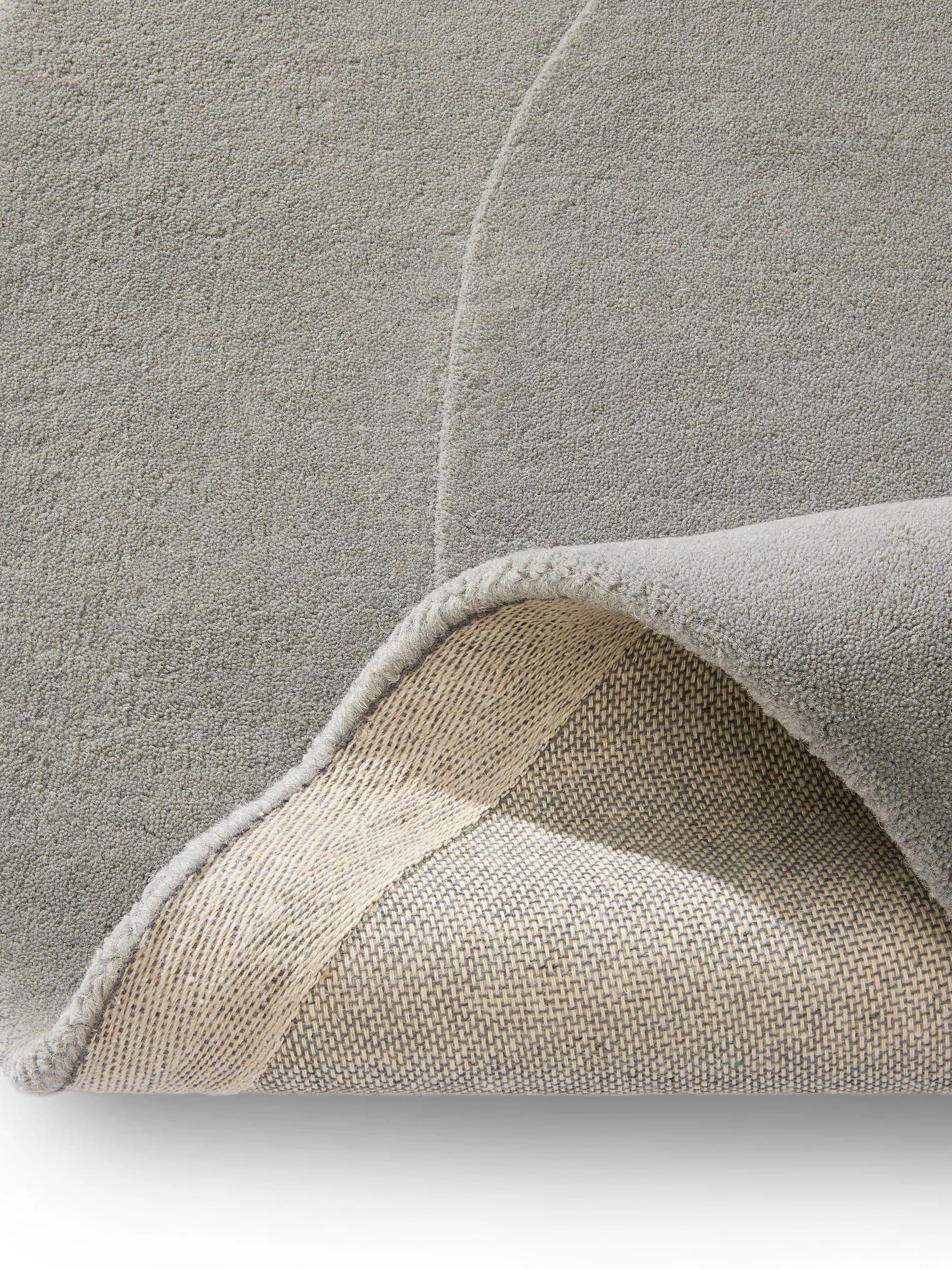 Alfombra de lana forma gris