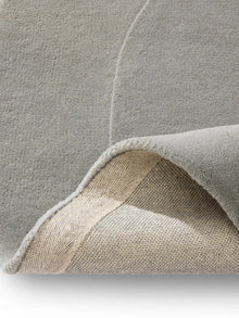 Alfombra de lana forma gris
