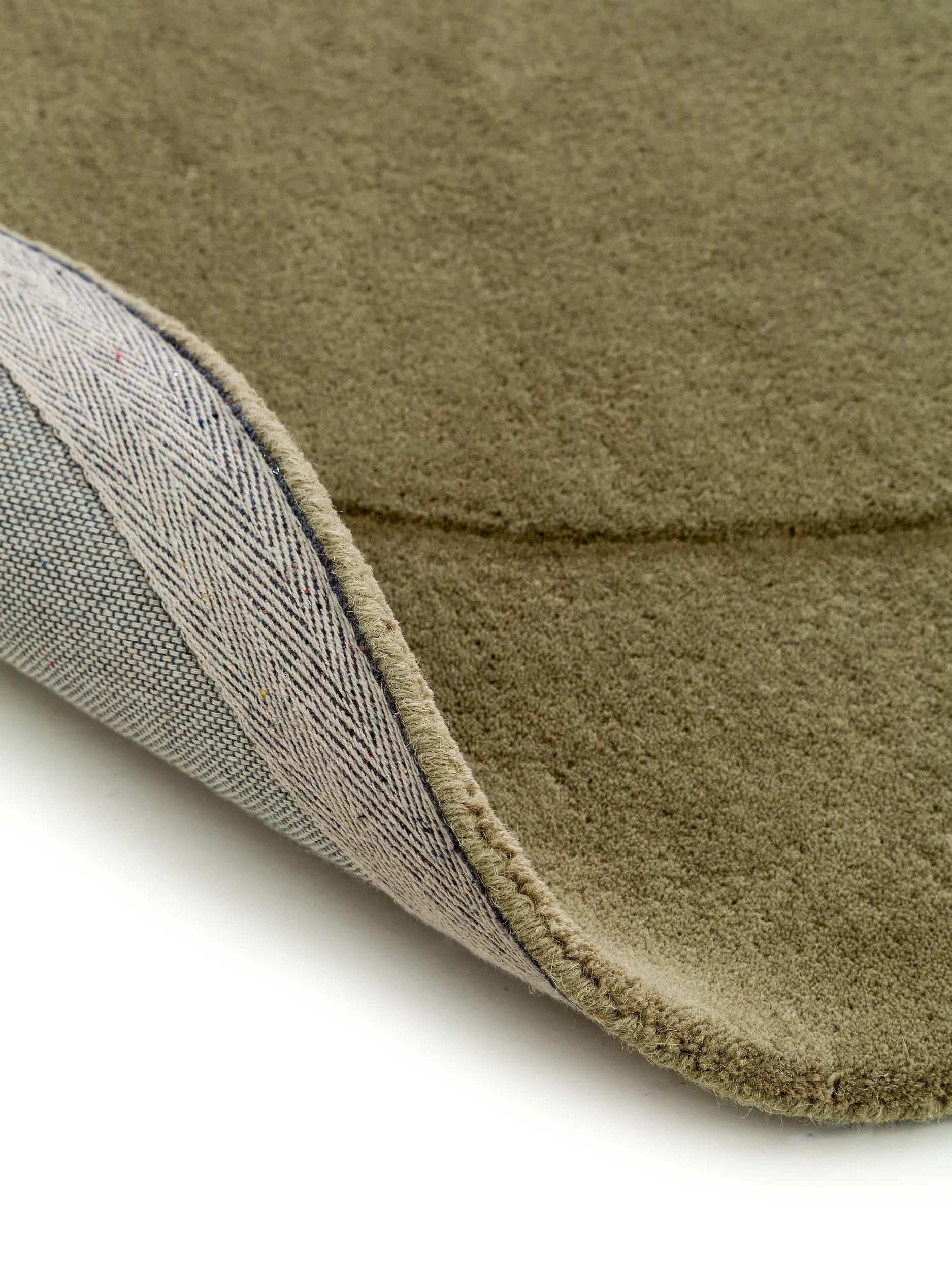 Wool Rug Shape Light Green