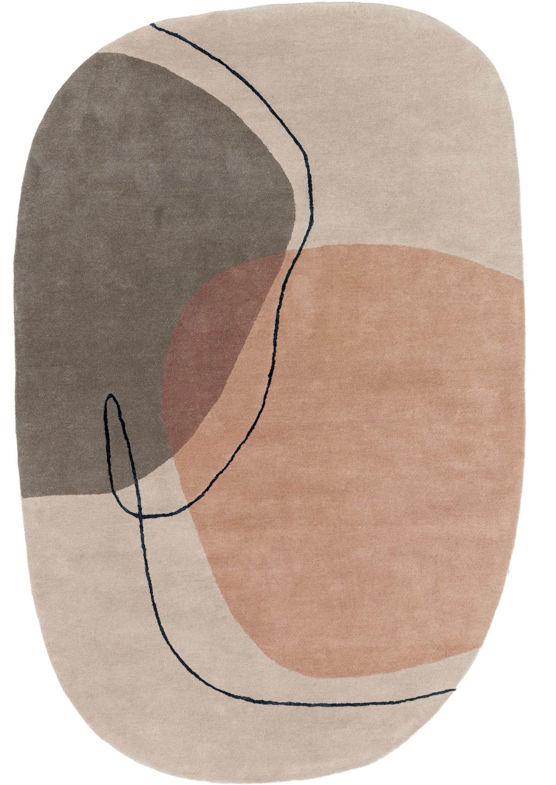 Wool Rug Shape Multicolour