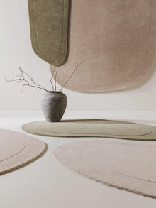 Wool Rug Shape Cream