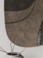 Wool Rug Shape Taupe