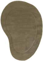 Wool Rug Shape Light Green