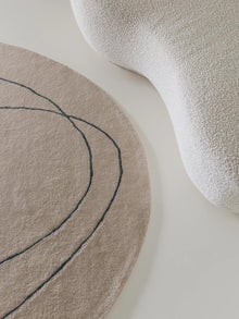 Wool Rug Shape Cream