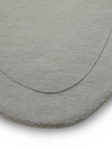 Alfombra de lana forma gris
