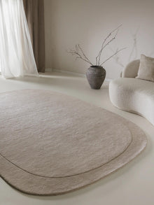 Wool Rug Shape Cream