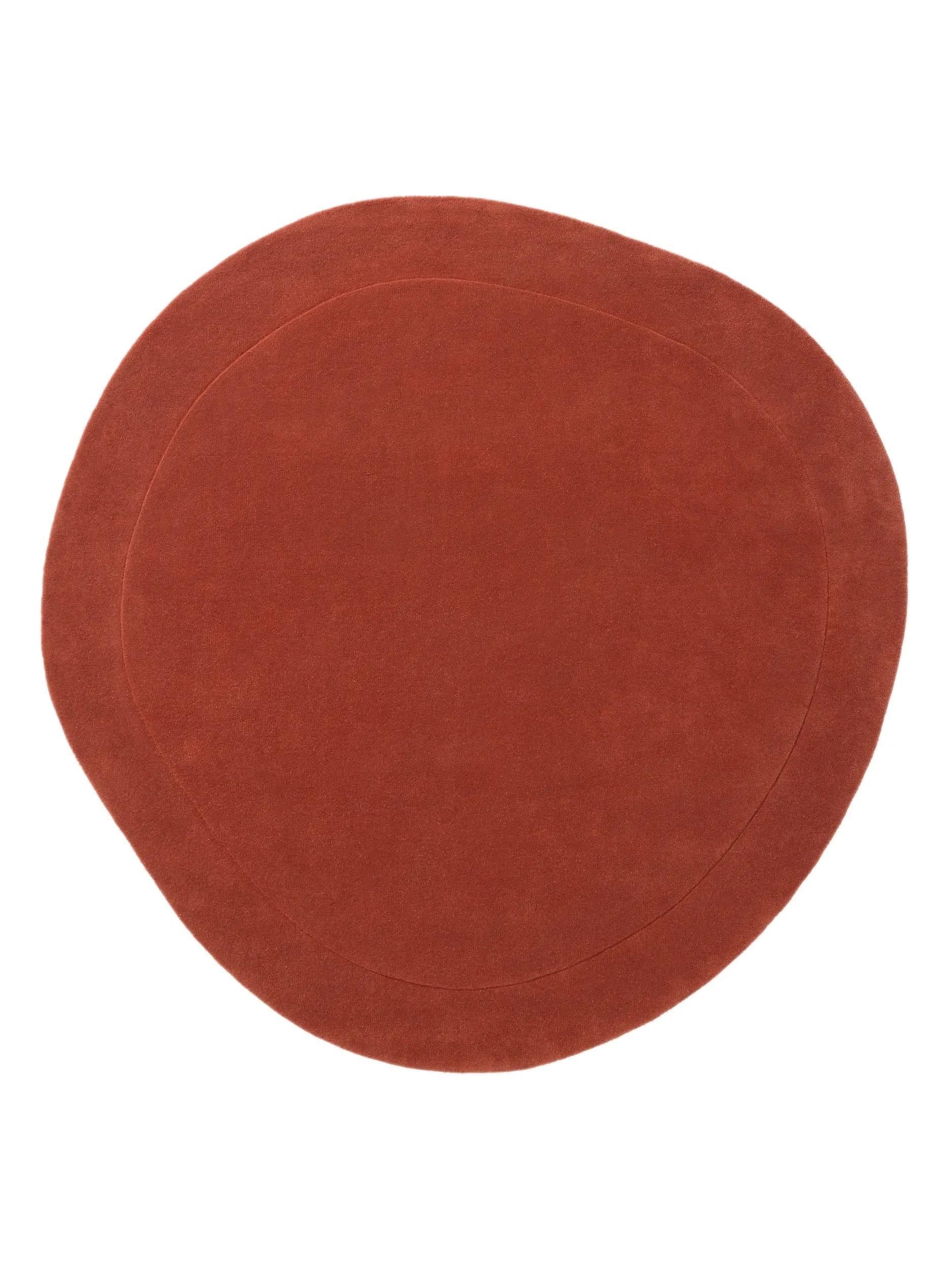 Wool Rug Shape Red