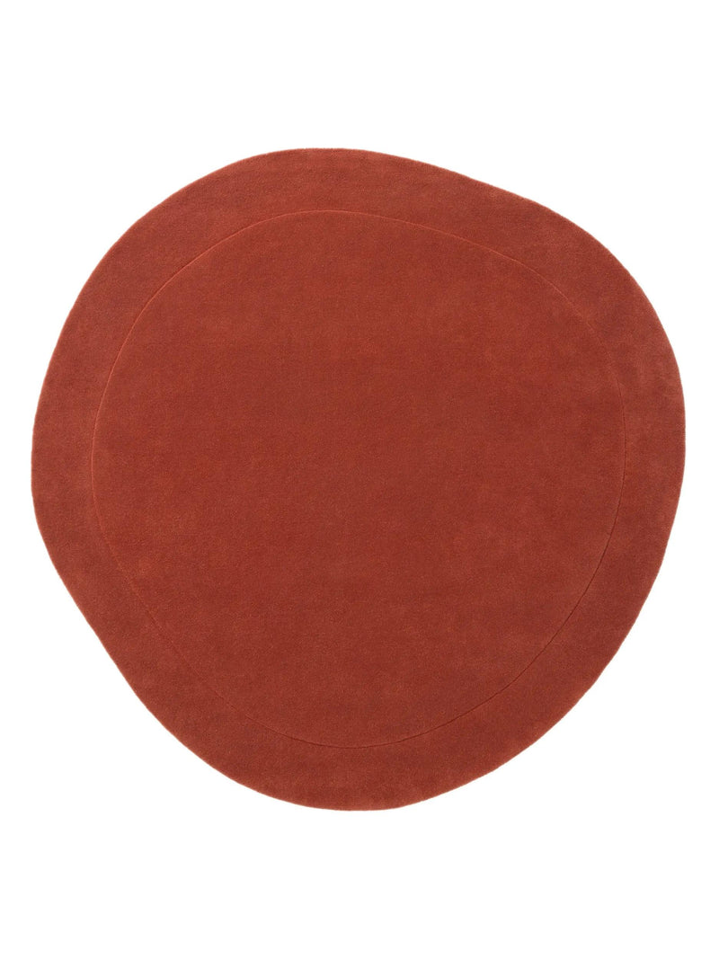 Wollteppich Form Rot