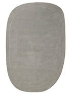 Wool Rug Shape Grey