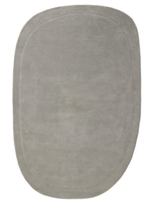 Wool Rug Shape Grey