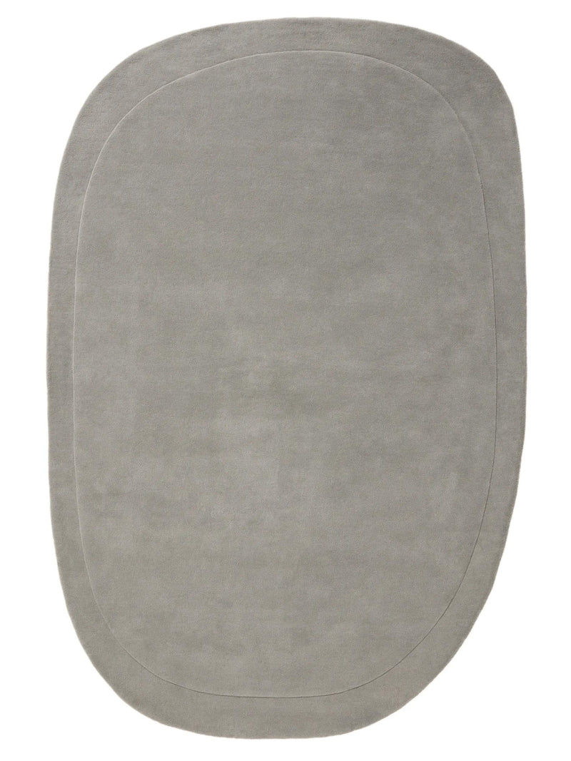 Wool Rug Shape Grey