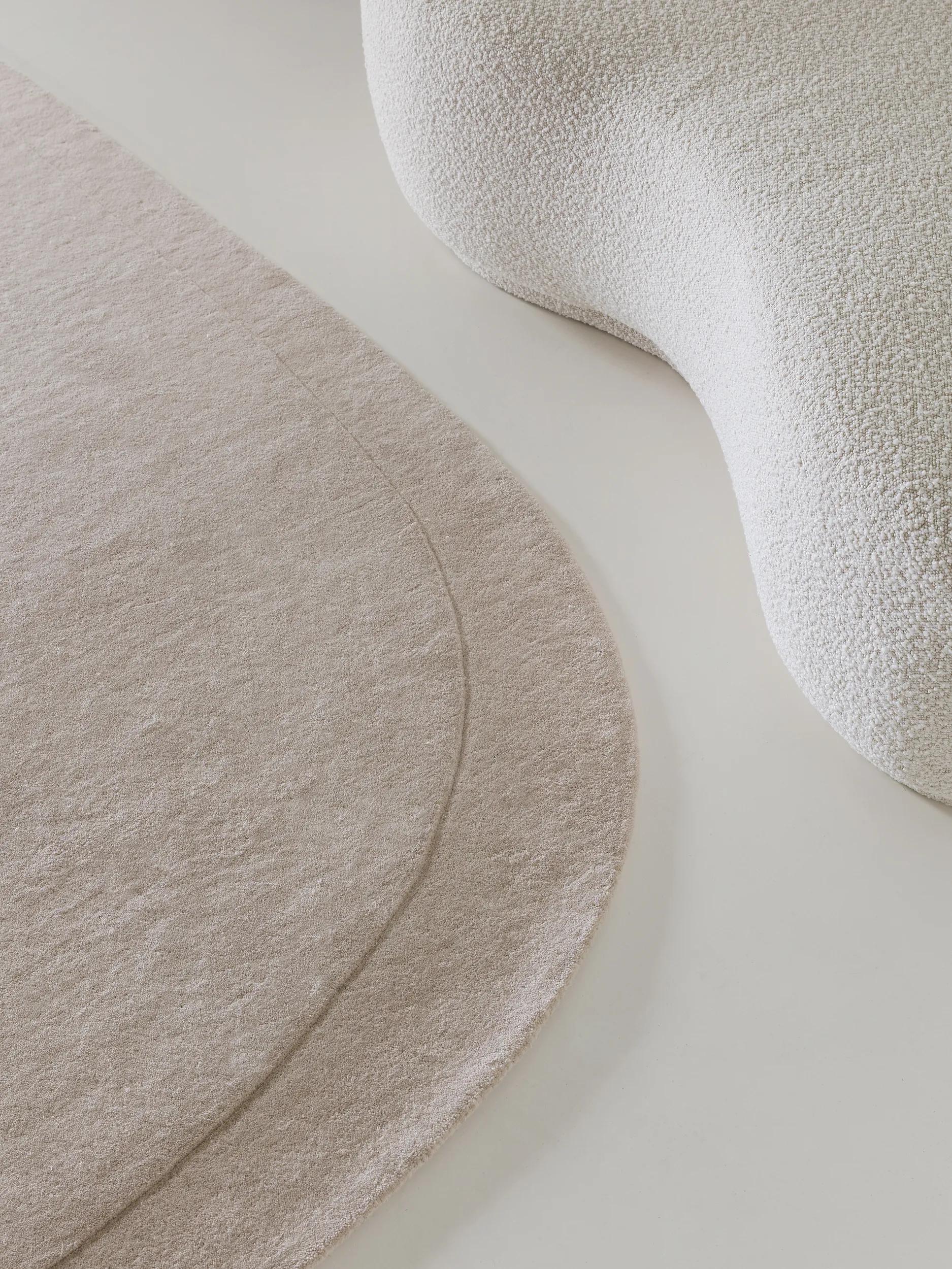 Wool Rug Shape Cream
