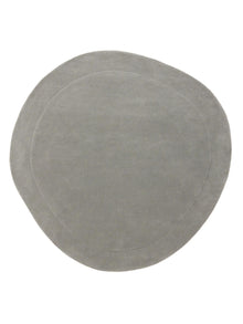 Wool Rug Shape Grey