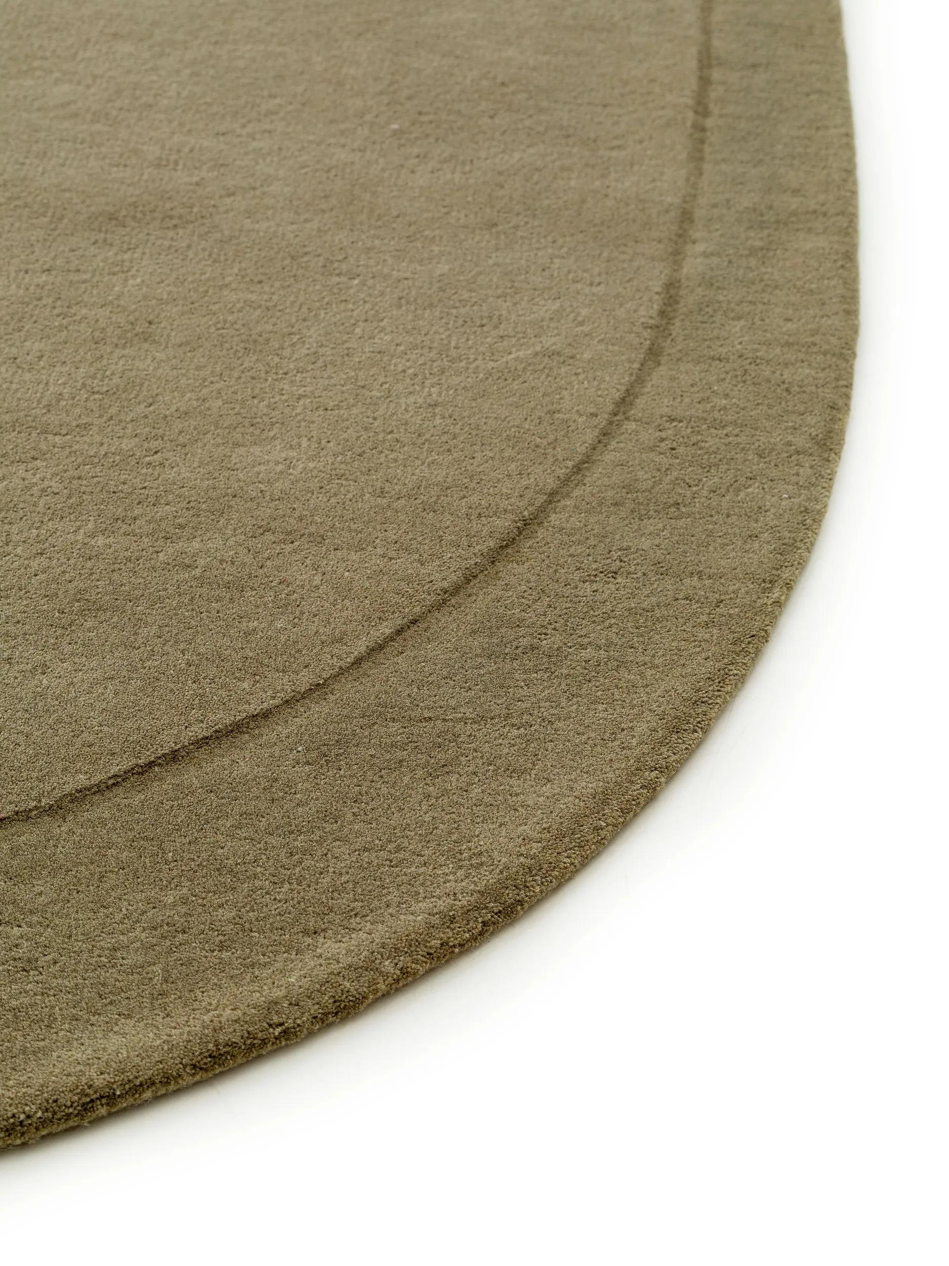 Wool Rug Shape Light Green