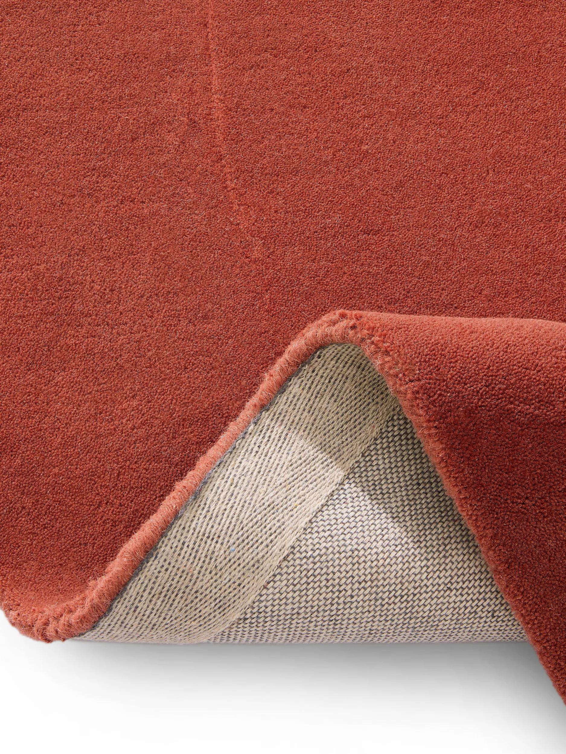 Wool Rug Shape Red