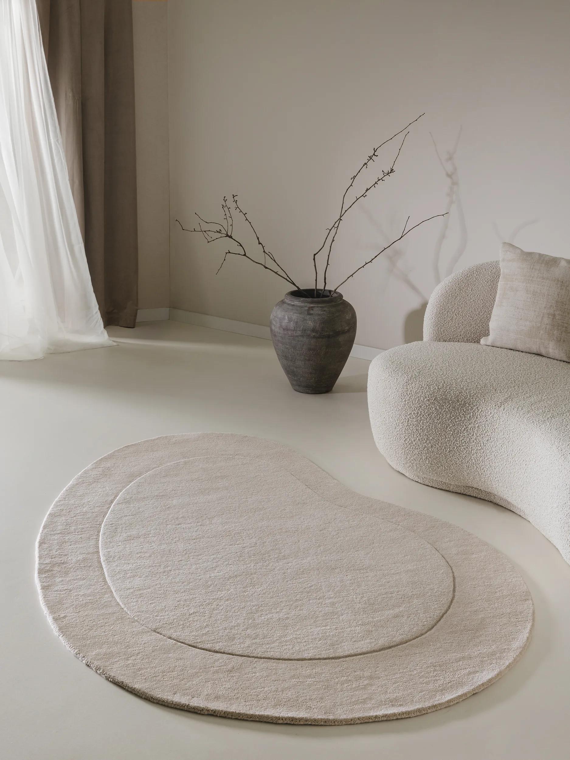 Wool Rug Shape Cream