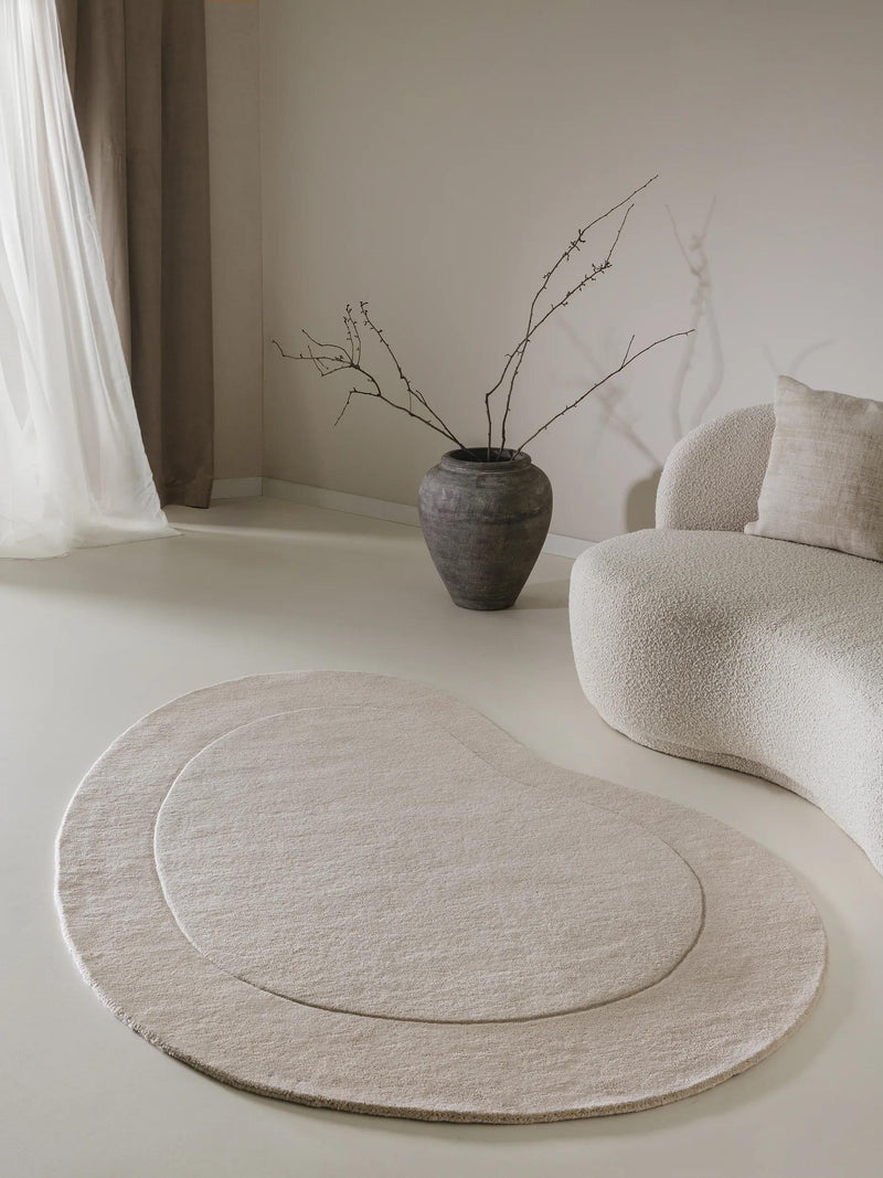 Wool Rug Shape Cream