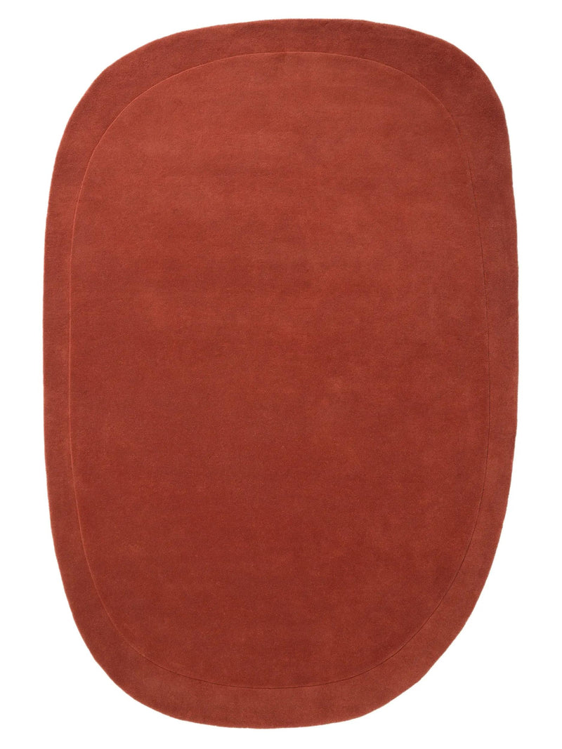 Wollteppich Form Rot