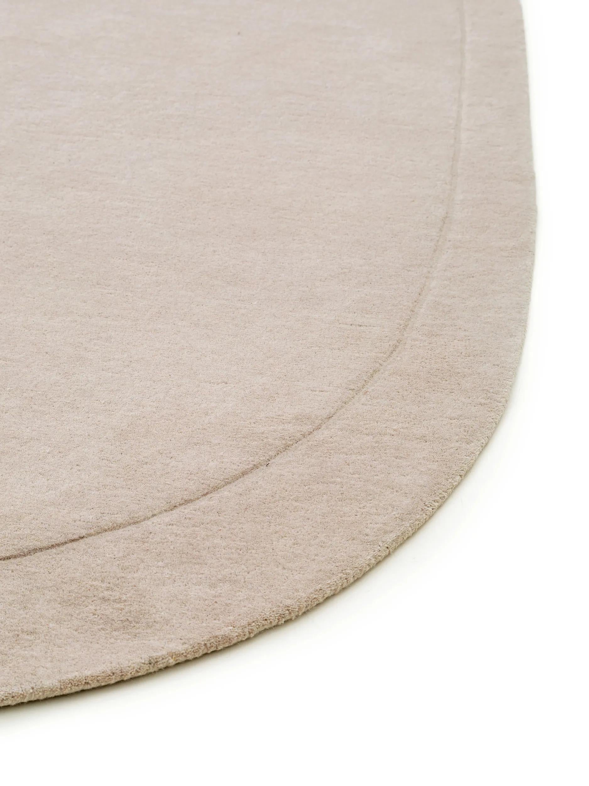 Wool Rug Shape Cream