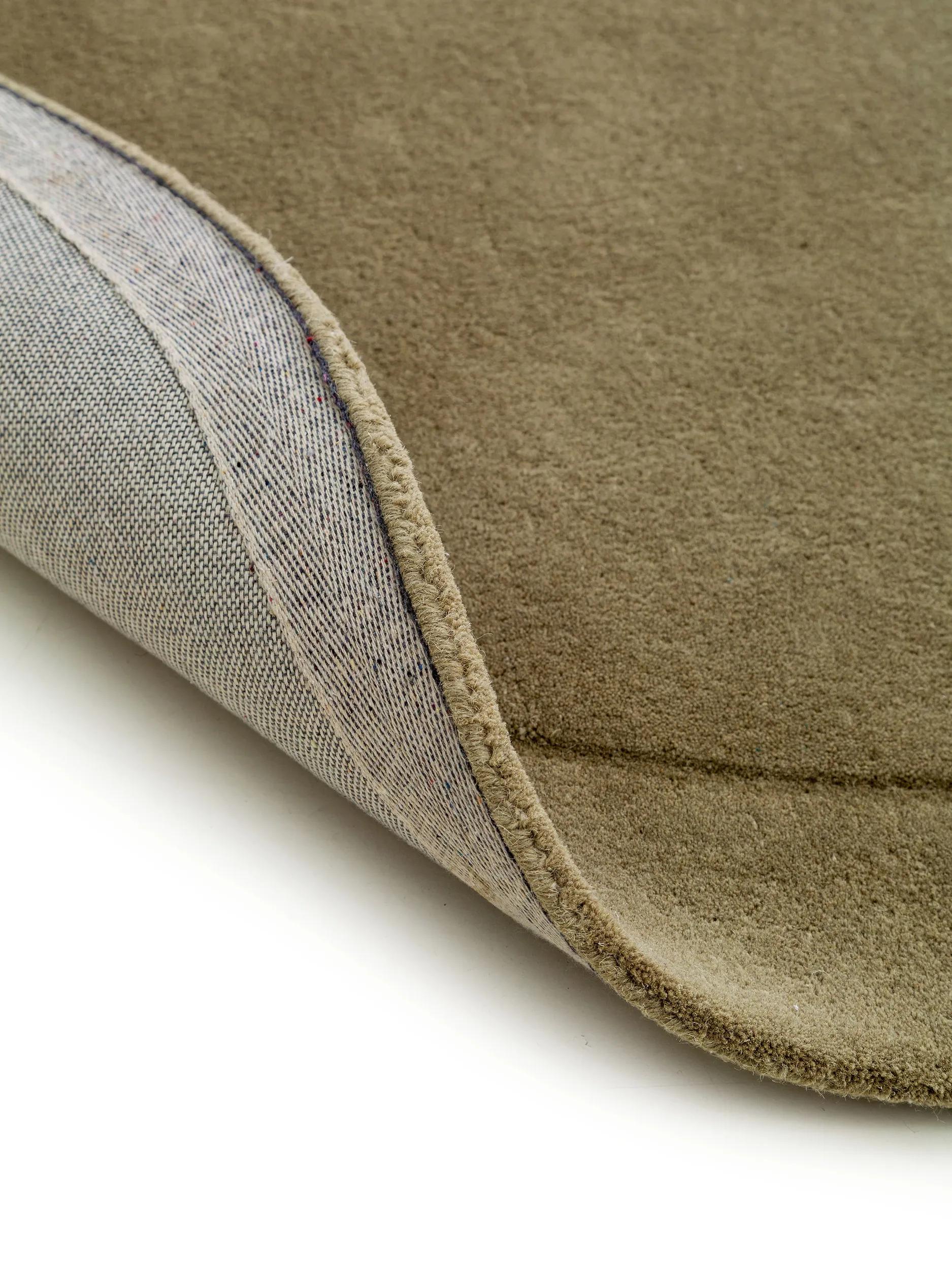 Wool Rug Shape Light Green