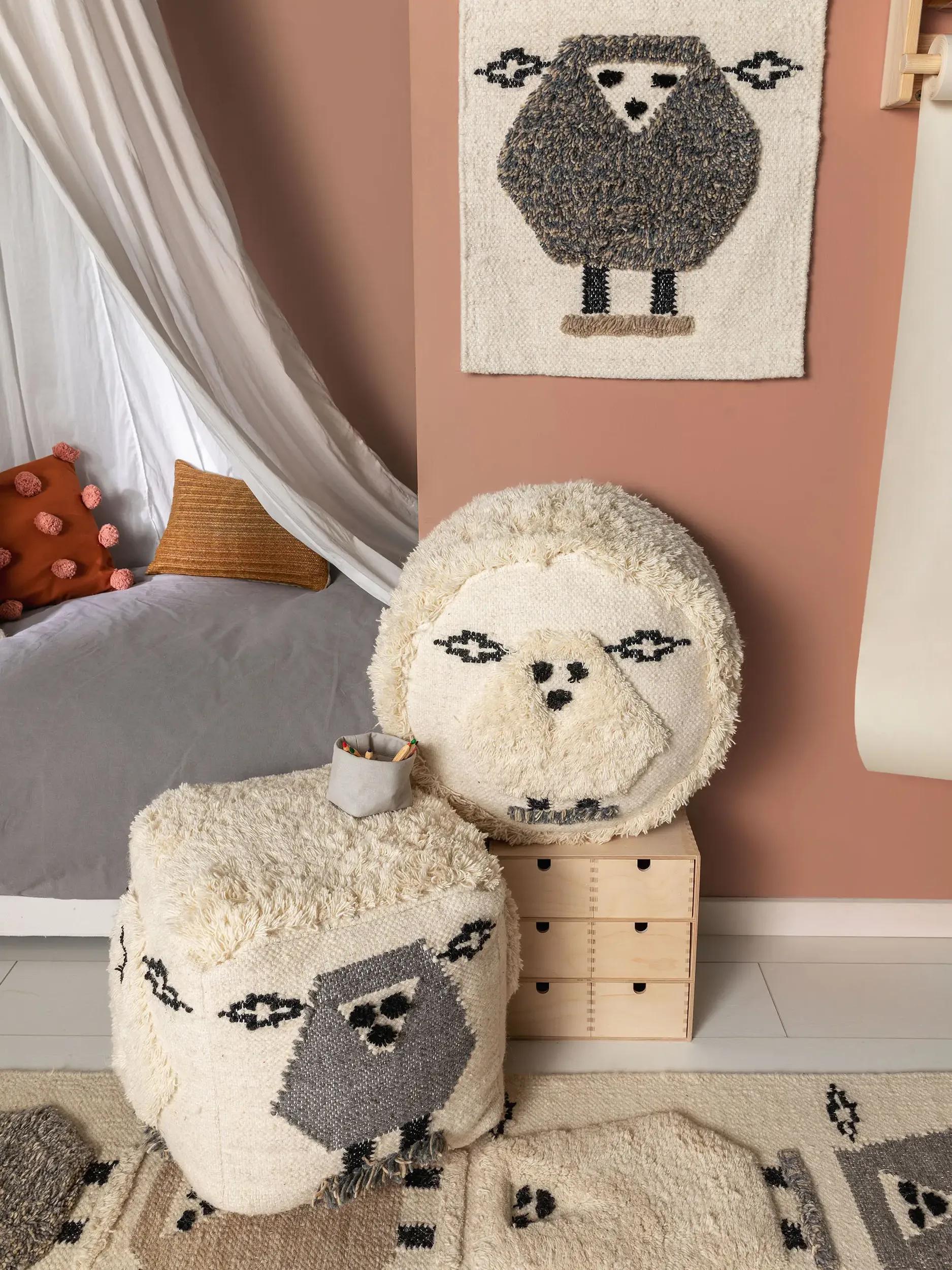 Pouf Shawn Ivory