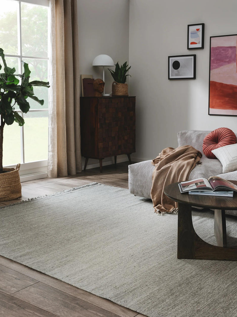 Wool Rug Shilan Light Grey