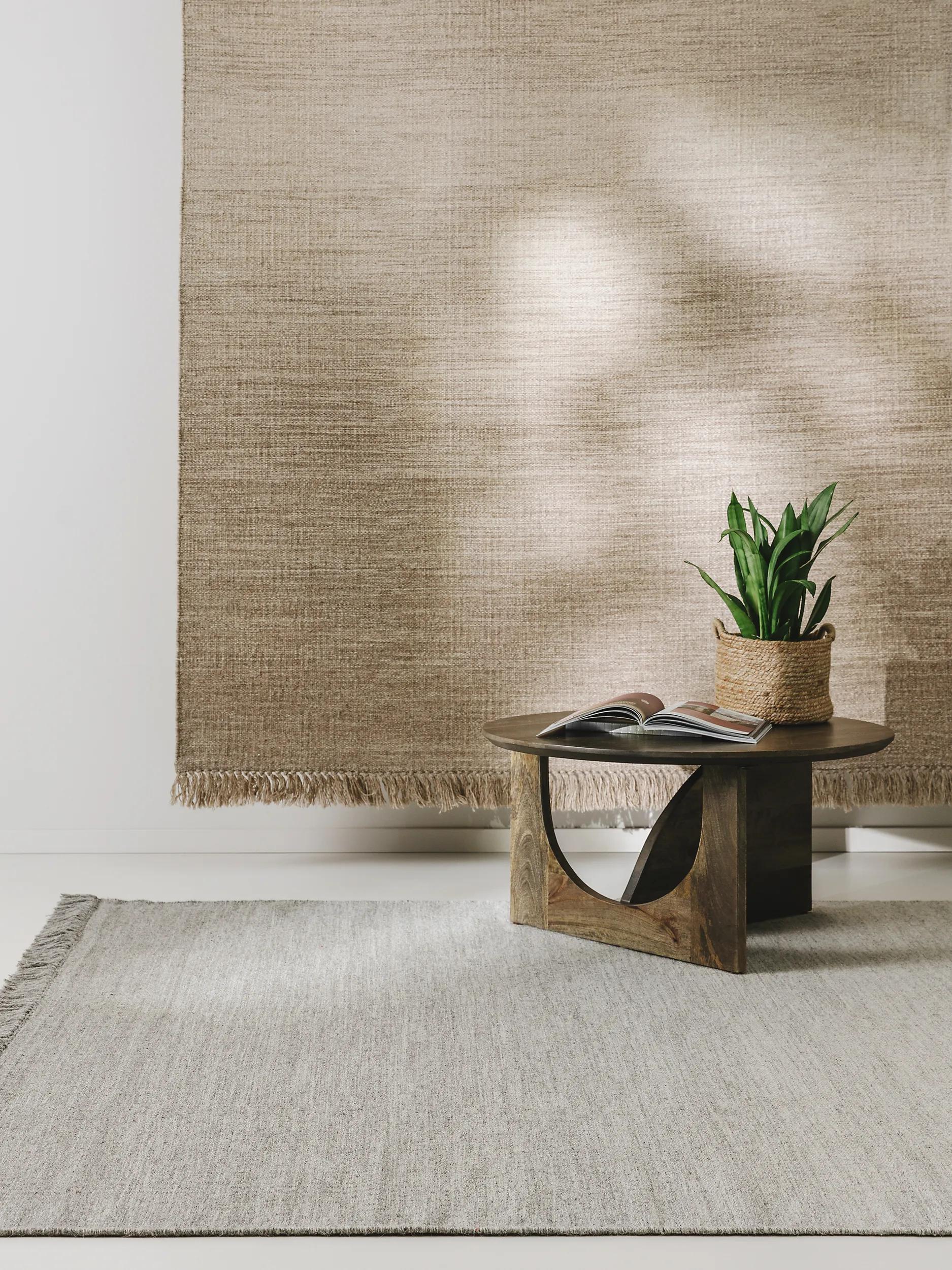 Wool Rug Shilan Light Grey
