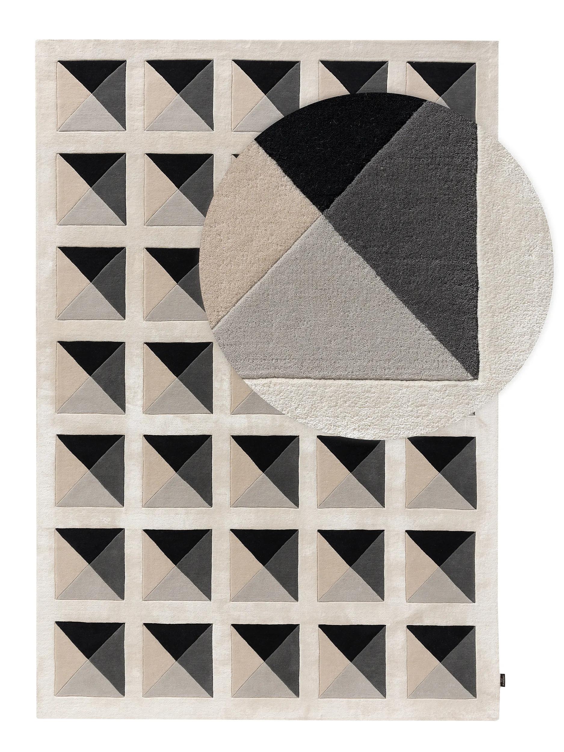 Alfombra Sid Crema/Gris