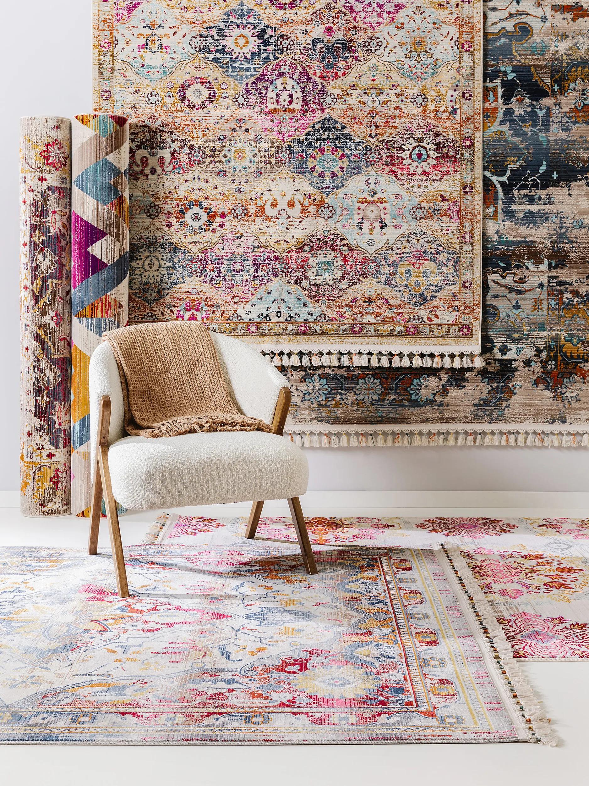 Rug Simsala Multicolour/Charcoal
