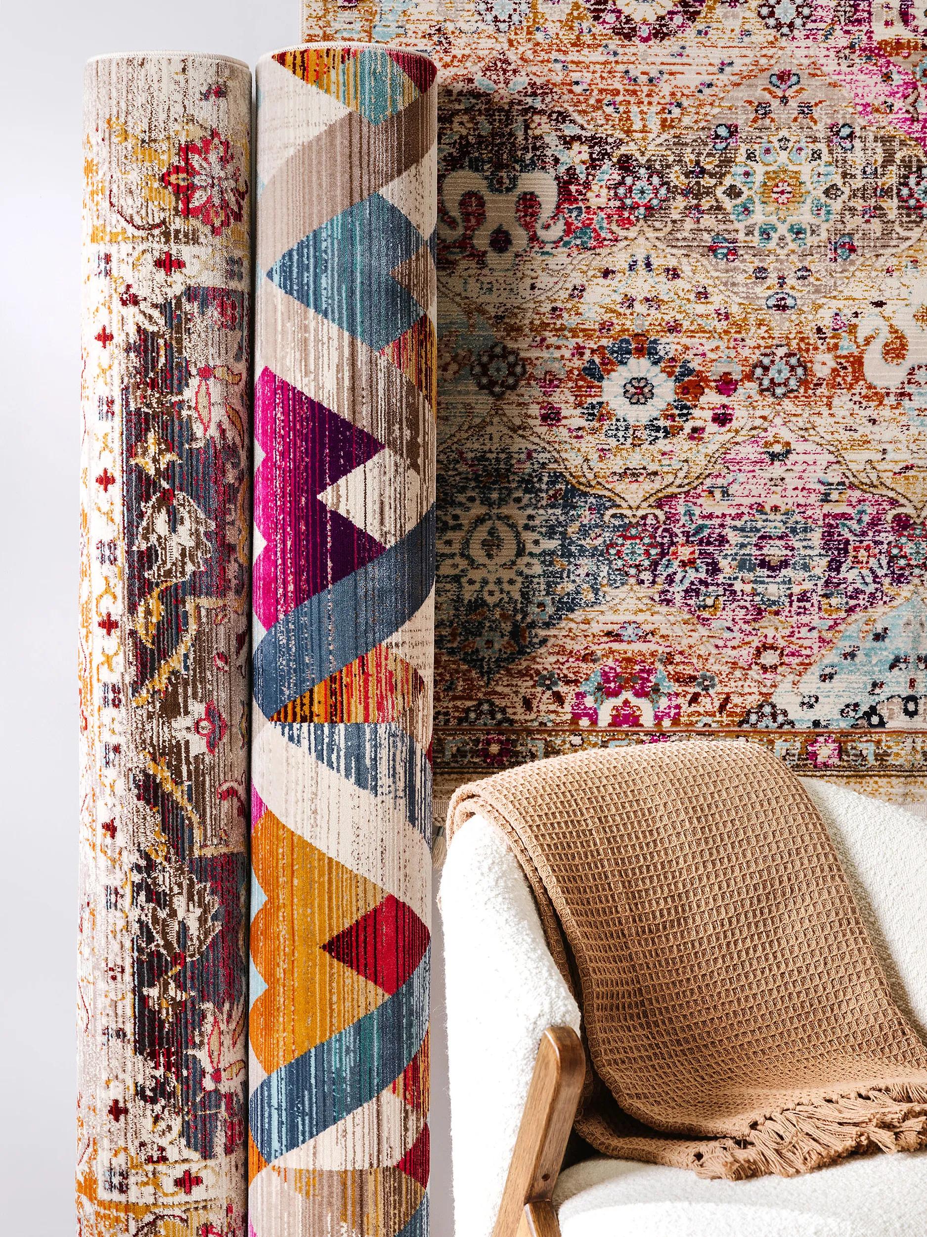 Rug Simsala Multicolour/Charcoal