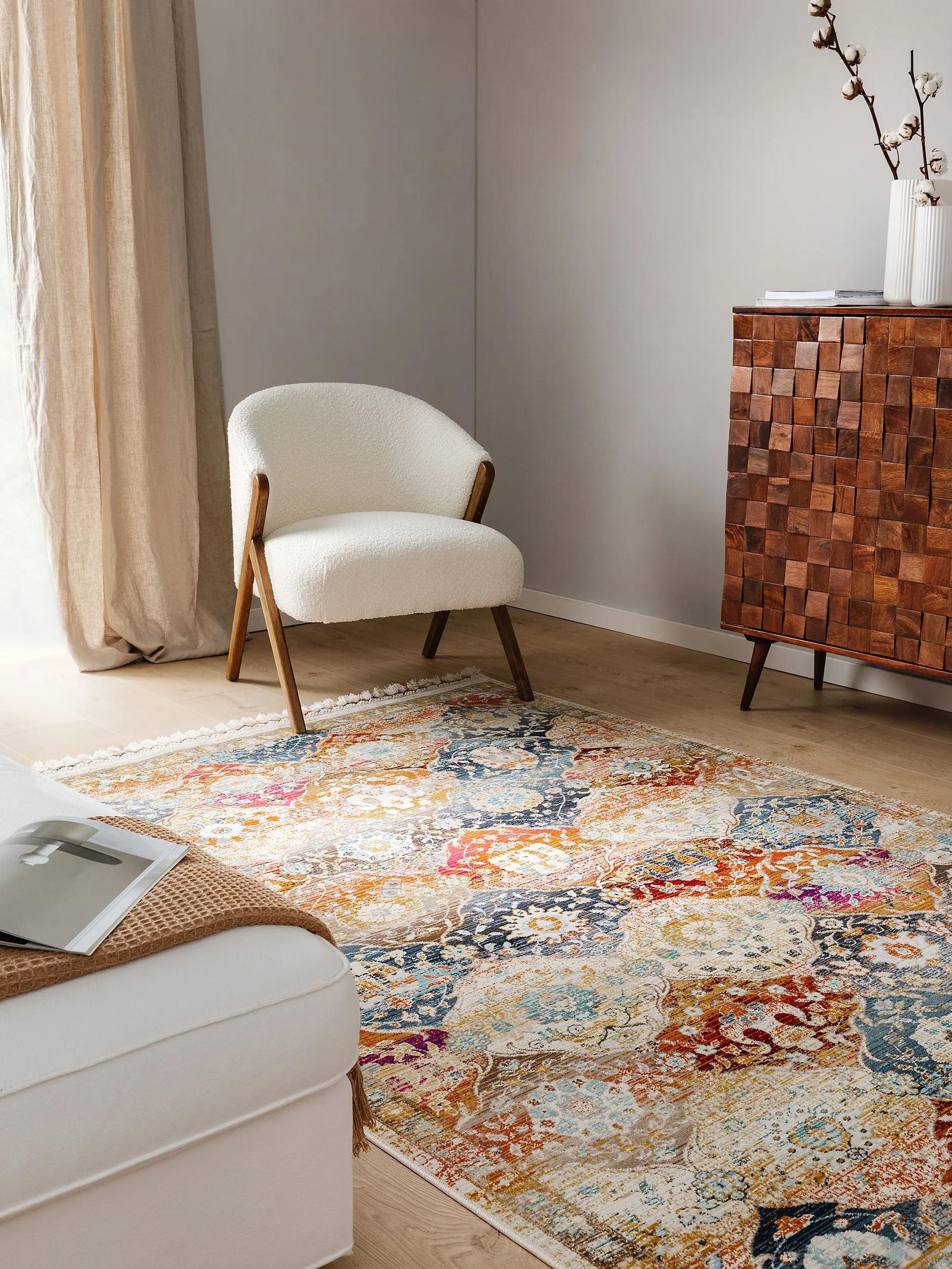 Rug Simsala Grey/Orange
