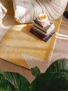 Rug made from recycled material Smilla Yellow