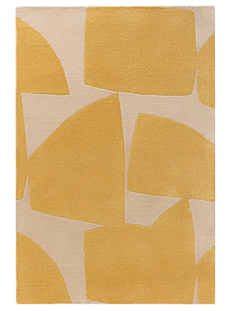 Rug made from recycled material Smilla Yellow
