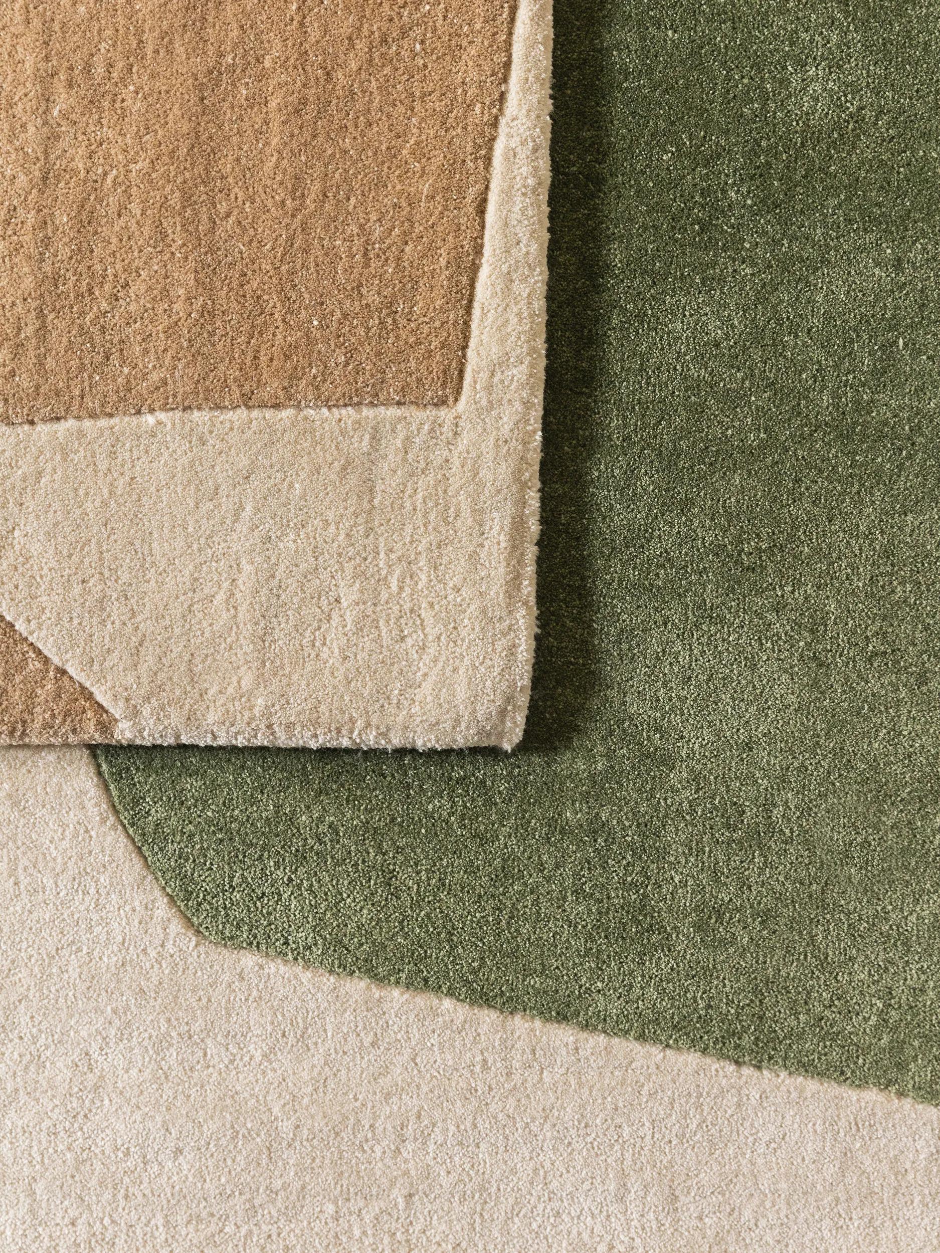 Rug made from recycled material Smilla Green
